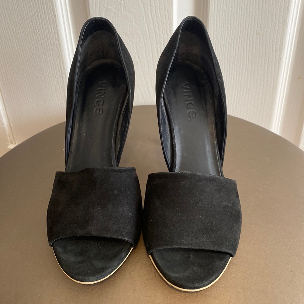 Vince black heel
